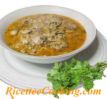 Minestra di fregola e vongole